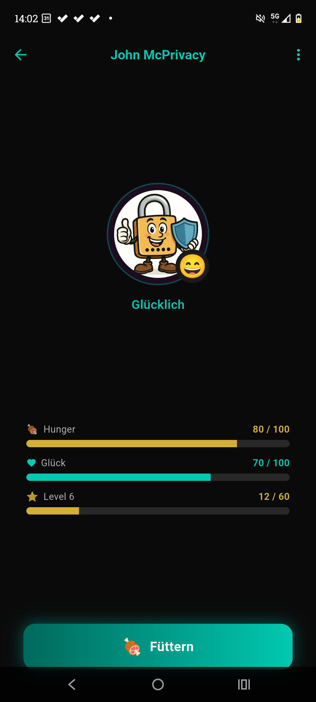 Lernspiel BotPets – Tamagotchi-Style Lernbot füttern und pflegen